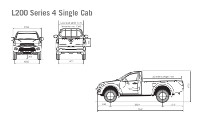 Mitsubishi L200 MK6 LB Series 4 (09-15) single-cab measurements