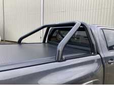 Mazda BT-50 (2012-ON) - Black Single Hoop Roll Bar 76mm Stainless Steel