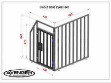 Ford Ranger MK6 (2016-19) Single Lockable Dog Cage