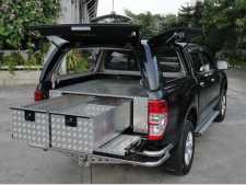 Chevrolet Colorado (2003-2012) Chequer Plate Tray Bins / Drawers Systems