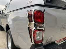 Isuzu D-Max MK6 (21-ON) Taillight covers - CHROME Double Cab