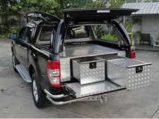 Ford Ranger MK7 (2019-23) Chequer Plate Tray Bins / Drawers Systems
