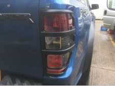 Ford Ranger T6 Taillight covers - BLACK Double Cab