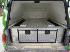 Ford Ranger MK3 (2006-2009) Chequer Plate Tray Bins / Drawers Systems