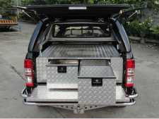 Mercedes-Benz X-Class Chequer Plate Tray Bins / Drawers Systems