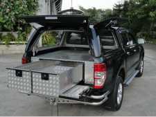Mercedes-Benz X-Class Chequer Plate Tray Bins / Drawers Systems