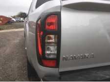 Nissan Navara NP300 (16-22) Taillight covers - BLACK Double Cab