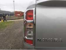 Nissan Navara NP300 (16-22) Taillight covers - CHROME Double Cab