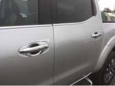 Nissan Navara NP300 (16-22) Door handle inserts - Chrome Double Cab