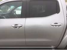 Nissan Navara NP300 (16-22) Door handle inserts - Chrome Double Cab