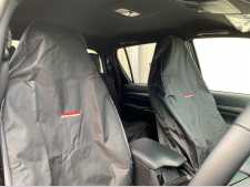 Toyota Hilux MK7  (2008-2011) Front Pair Seat Covers - Black