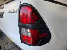 Toyota Hilux MK9 Taillight covers - BLACK Double Cab