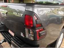 Toyota Hilux MK9 Taillight covers - BLACK Double Cab