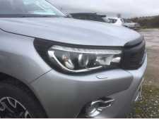 Toyota Hilux MK10  (2019-ON) Headlight covers - Black Double Cab