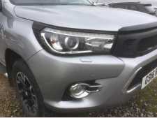 Toyota Hilux MK10  (2019-ON) Headlight covers - Black Double Cab