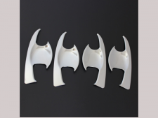 Toyota Hilux MK11 Door handle inserts - Chrome Double Cab