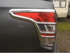 Toyota Hilux  MK11 Taillight covers - Chrome Double Cab