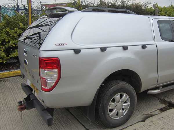 Ford Ranger MK7 (2019-23) SJS Solid Sided Hardtop King / Extra Cab   With Central Locking
