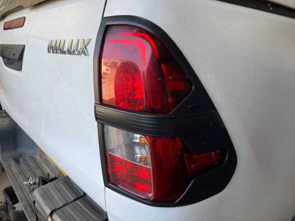 Toyota Hilux MK10 Taillight covers - BLACK Double Cab