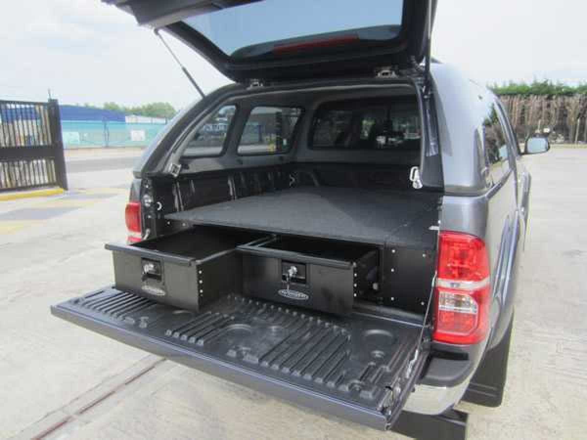 Ford Ranger MK6 Low Tray Bins, Rear Storage