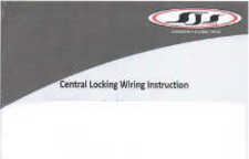 Central Lock Fitting Instructions for Ford Ranger (SJS)